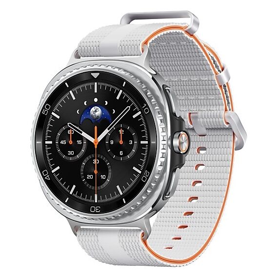 Galaxy Watch8 Classic | 46 мм | Black | Athleisure/White | S/M, Размер: 46 мм, Цвет: Black, Тип ремешка: Athleisure, Цвет ремешка: White, Размер ремешка: S/M, Подключение часов: Bluetooth / Wi-Fi